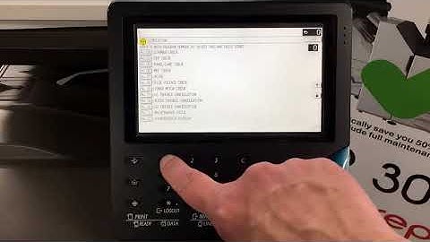 Clearing an Error Code on  Sharp MX C301W
