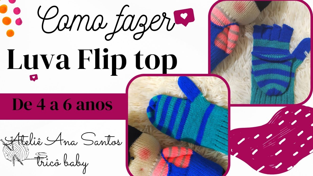 luvinha Flip top de 4 a 6 anos.#tricoamaquina