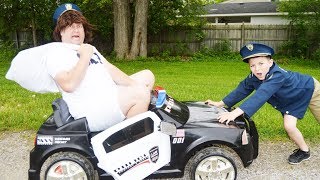 The Stolen Getaway Car Thief! Pretend Play Hilarious Kid Police Chase Skits For Kids