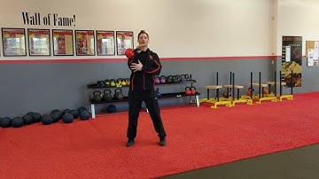 Kettlebell: Single Arm Squat with Rotational Press