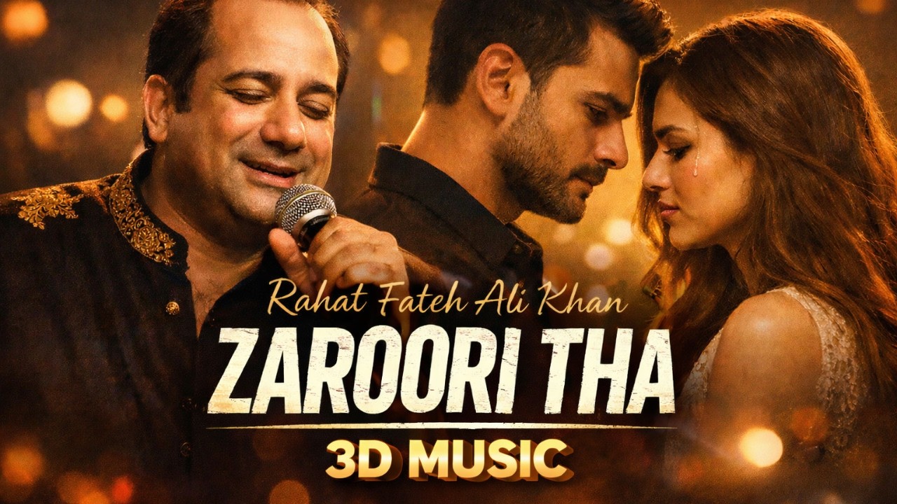 Zaroori Tha 💔 3D Music | Rahat Fateh Ali Khan | Heart Touching Love Song