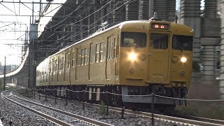 【4K】JR山陽本線　普通列車115系電車　ｵｶA-04編成