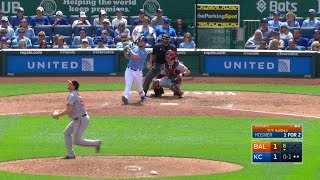 BAL@KC: Hosmer puts the Royals on top with solo homer