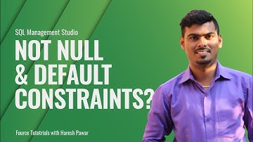NOT NULL & DEFAULT  CONSTRAINTS | SQL | FOURCE