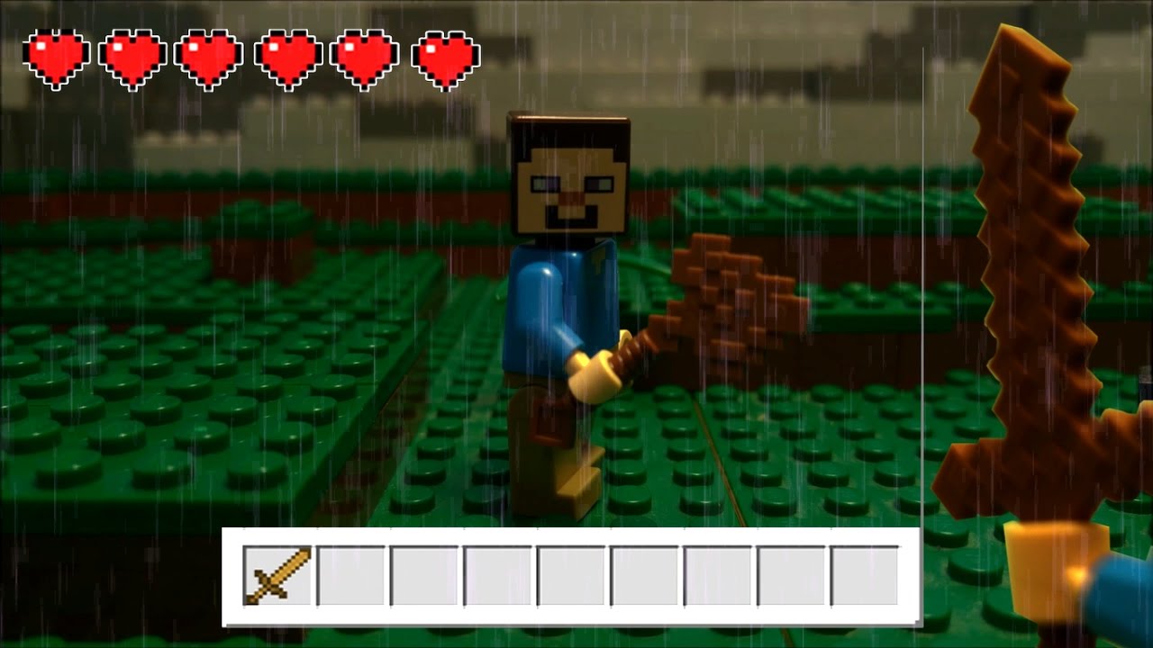 LEGO Minecraft Survival (Stop Motion Animation) -