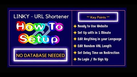 How Setup install linky V1.0 Url Shortener Script Without Database PHP Script #gsm_free_equipment