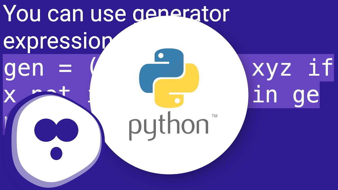 Pythonic way to combine for-loop and if-statement - YouTube