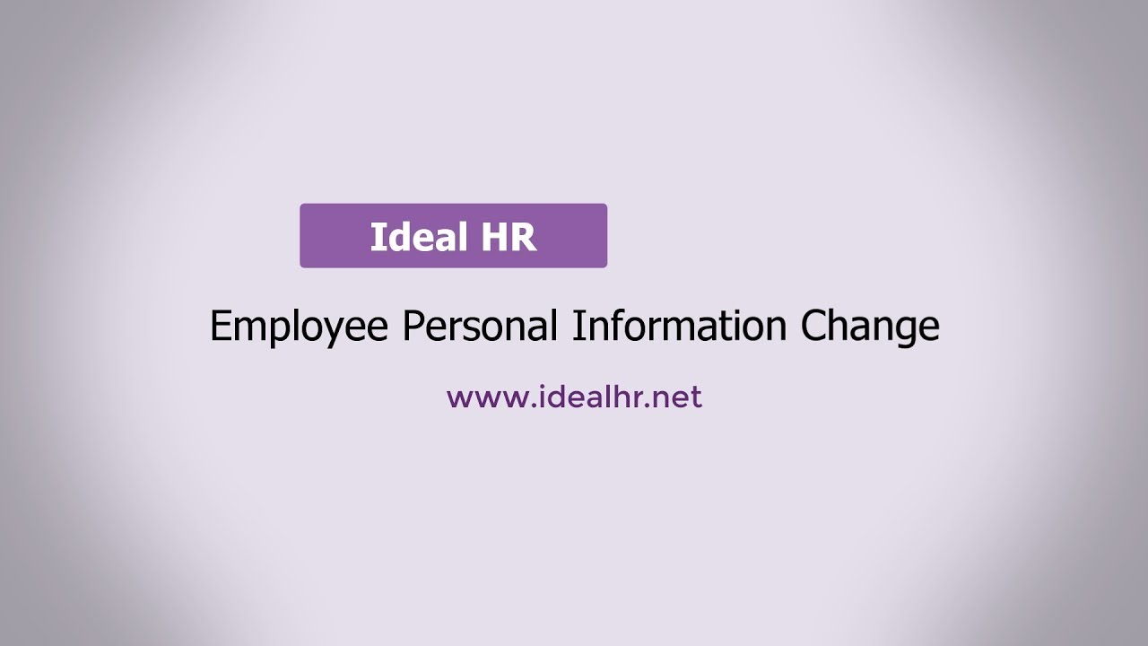 employee personal information