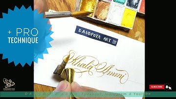 Copperplate Calligraphy with Gillott 404 | English Calligraphy on Envelopes | Daudpota Art