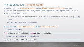 How to Use GridSearchCV with Time-Indexed Data Using TimeSeriesSplit