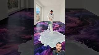 luxury bedroom home transformation !! epoxy flooring!! #shorts #shortsfeed #diy #homerenovation