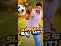 Slippers test! Which slipper will hit the ball farthest? #challenge #ytshorts #slippers #experiment
