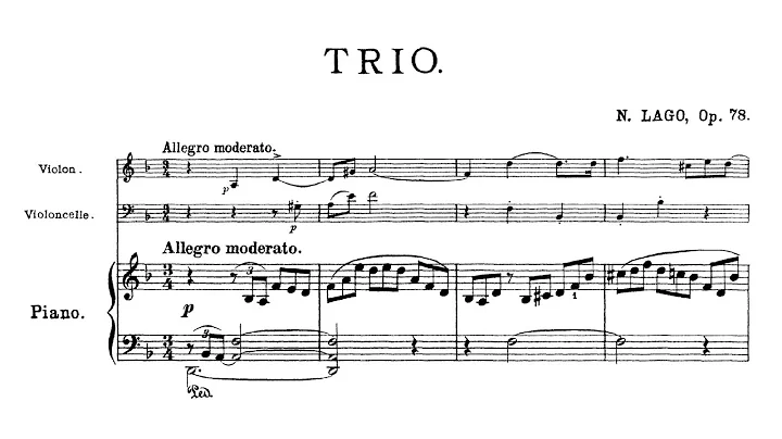 Laura Netzel  Piano Trio, in D minor