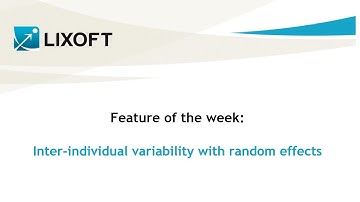 Feature of the week #31: Inter-individual variability with random effects