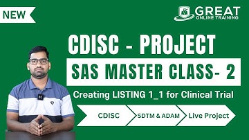 SAS Programming Master Classes : Creating LISTING 1_1 for Clinical Trial Reports Using - 2