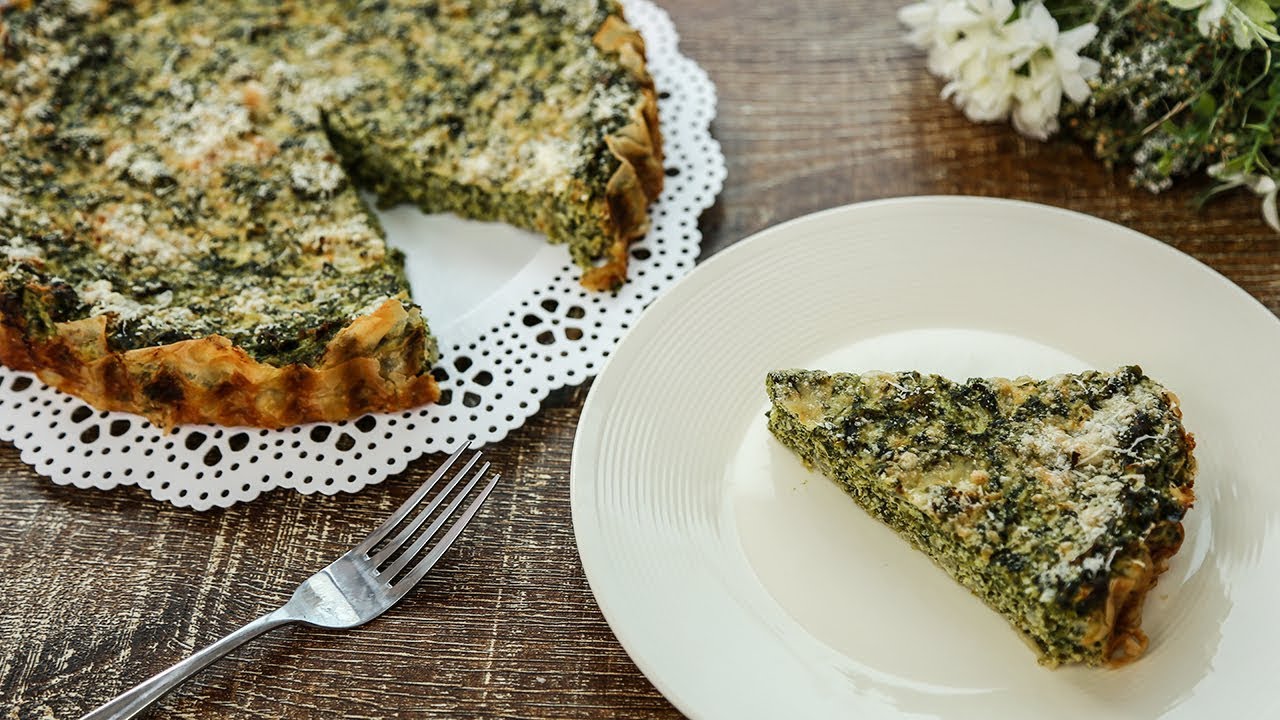 Ricotta and Spinach Tart فطيرة السبانخ والريكوتا - YouTube