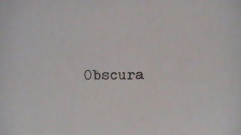 Obscura