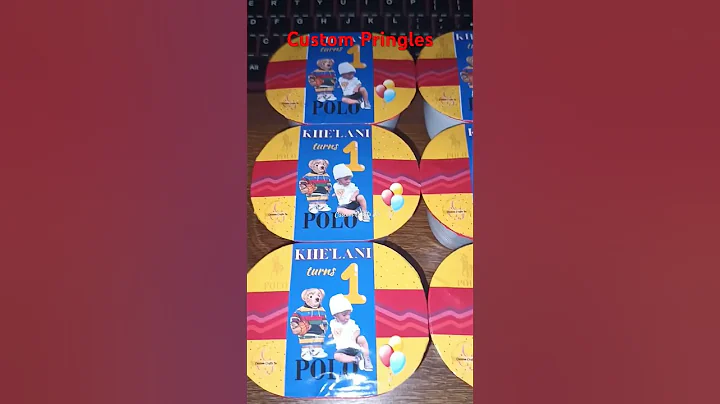 Customized Pringles Party Favors