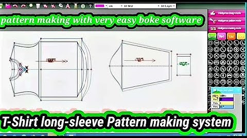 boke cad garments pattern design software T-Shirt pattern making system