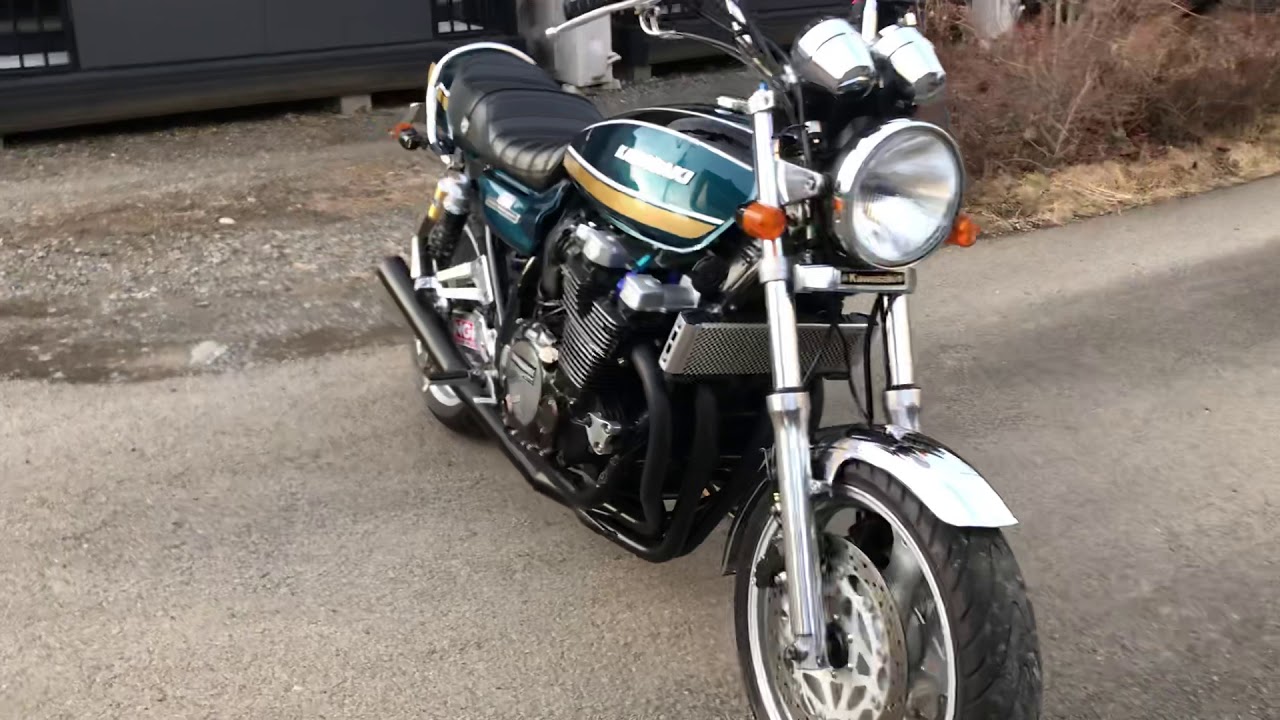 カワサキZ1仕様青玉虫ドレミコレクションXJR1200カスタム縦ピン