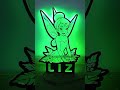 Hada Tinker Bell personalizada y con retroiluminacion verde🖼️✨🙌💡#campanita #tinkerbell #hada