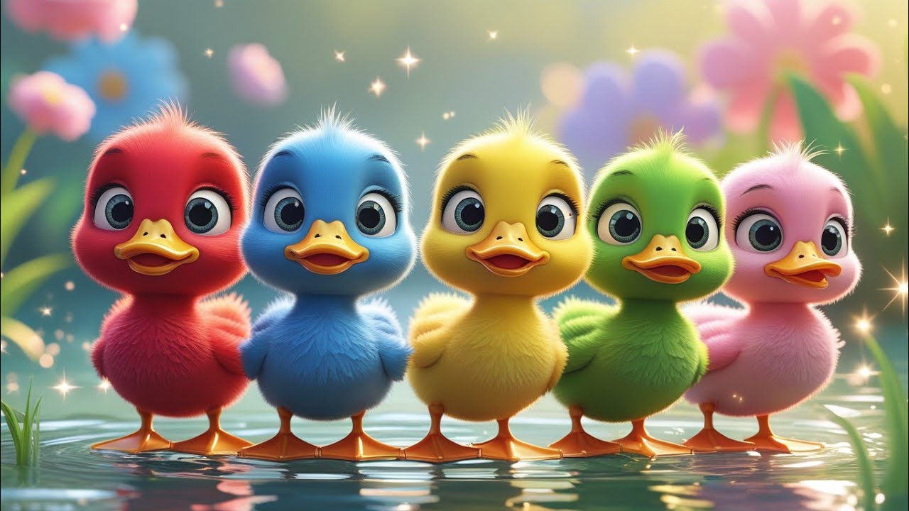 Песенка про разноцветных уток | 3D-анимированные детские песенки | Песенка для детей