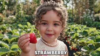 🍎 Learn Fruits with Mila | Apple, Orange, Strawberry, Grapes & Mango