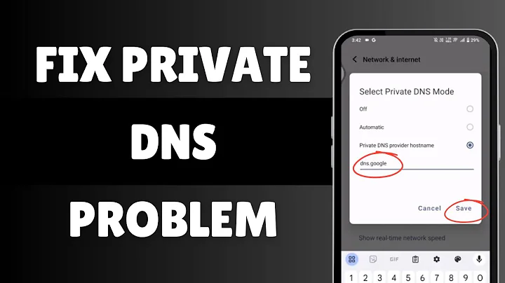 Fix Private DNS Problem On Android