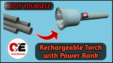 Rechargeable Led Torch with Power Bank | 2 In 1| Rechargeable Torch Light | Power Bank | Torch