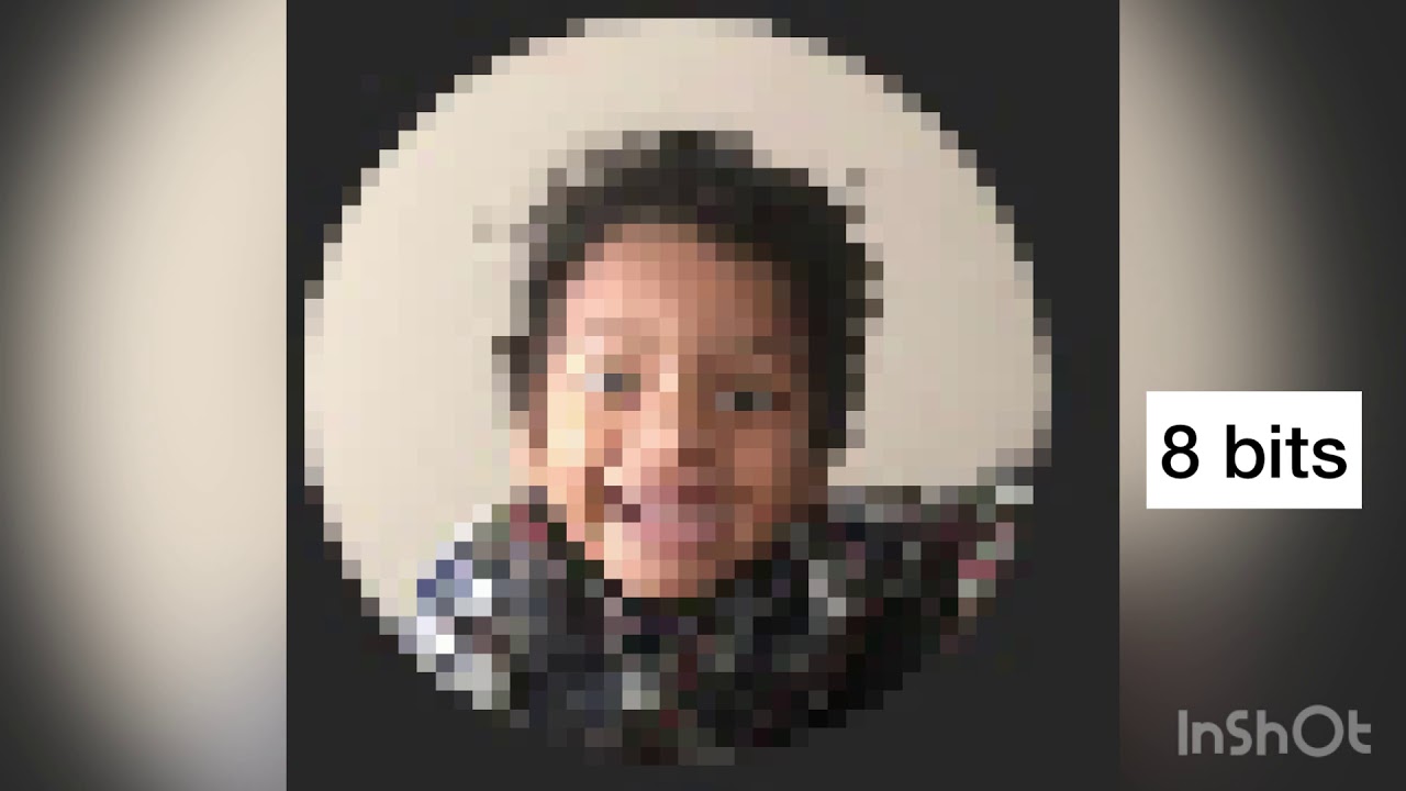YouTube logo 64 bits,32 bits,16 bits,8 bits,4 bits,2 bits,1 bit - YouTube
