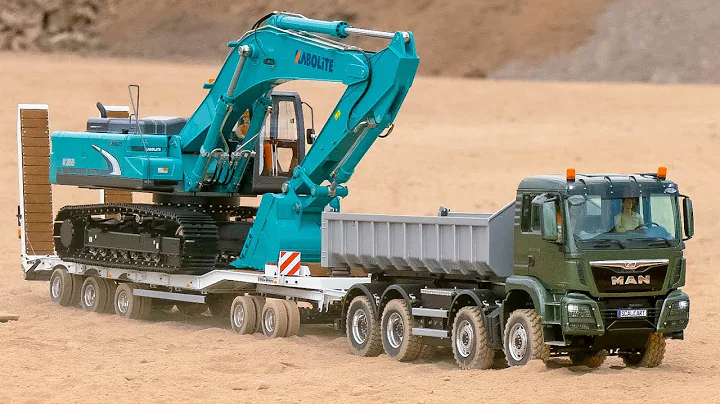 EXTRA LOOONG RC TRUCK ACTION!! RC TRUCKS, RC MACHINES, RC TRACTORS, RC EXCAVATORS, HEAVY HAULAGE