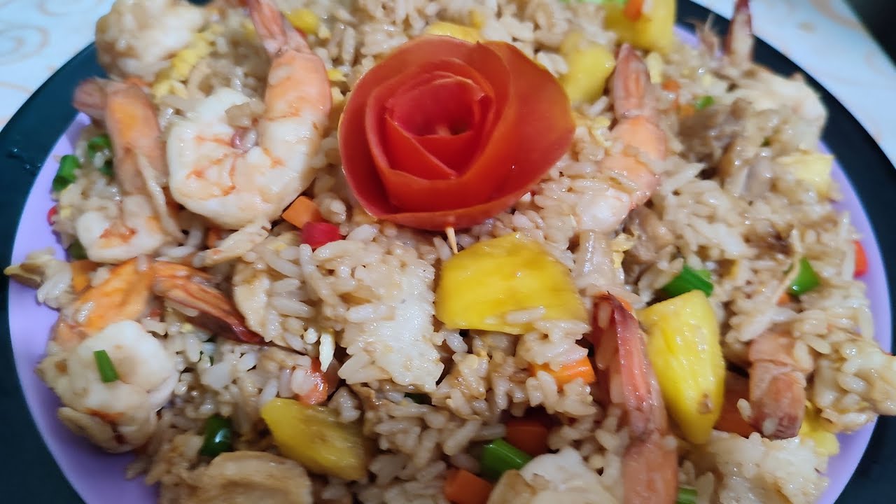 Singaporean fried rice Cooking Chinese Food, easy simple and quickly