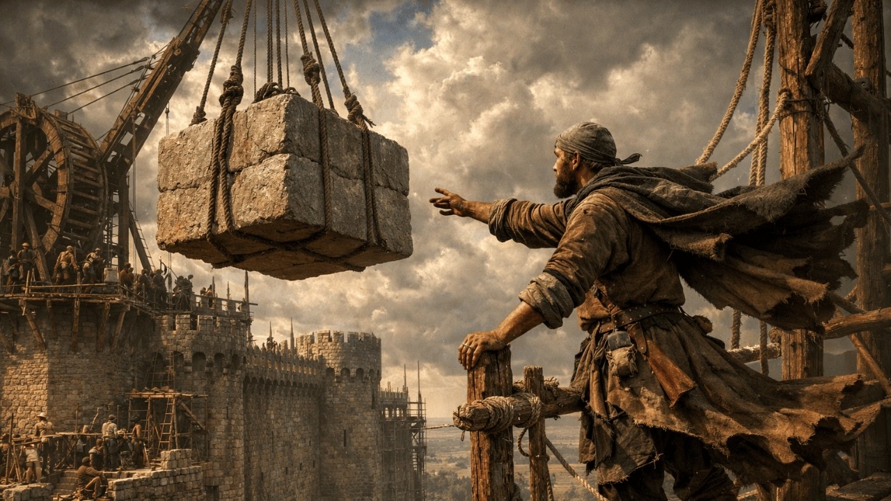 Wie das Mittelalter riesige Burgen ohne Maschinen erschuf