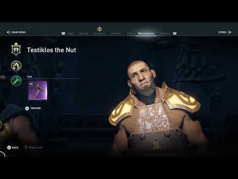 Video: Assassin's Creed Odyssey's Senaste Epic Mercenary Target Heter Testiklos The Nut