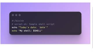 Simple Shell Programming