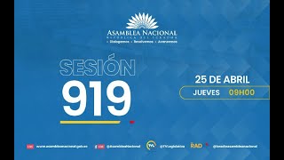 Sesión 919 del Pleno de la Asamblea Nacional