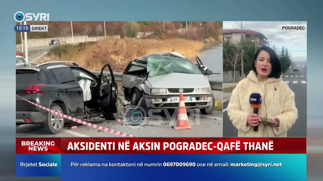 Aksident në aksin Pogradec - Qafë Thanë, gazetarja jep detajet e ngjarjes