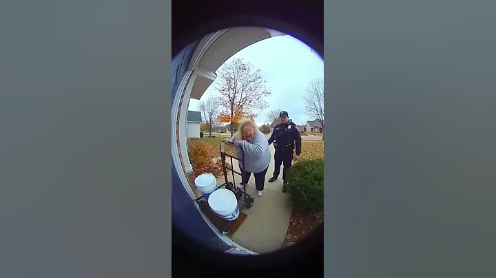 Police K9 Shuts Down HOA Karen Fast 😂 #DoorbellCam #HOA #Karen #Dog #Viral #subscribe