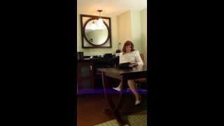 SAM_0161 white dress white heels - red hair secretary