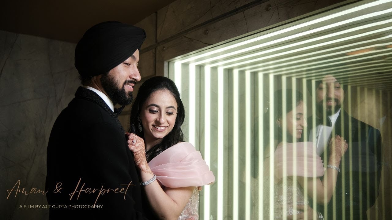 Aman & Harpreet || Engagement Highlight || A Film by Ajit Gupta Photography