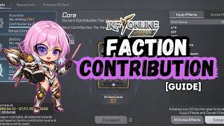 [GUIDE] FACTION CONTRIBUTION | RF ONLINE NEXT