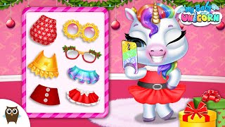 Holiday Fun With Unicorn 🎄🦄 My Baby Unicorn - Pony Care | TutoTOONS screenshot 3
