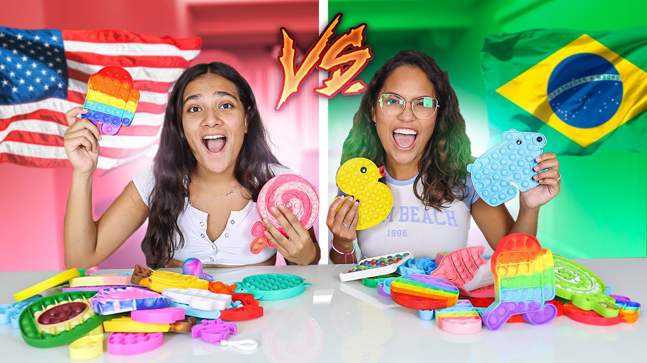 FIDGET TOYS BRASIL VS ESTADOS UNIDOS - JULIANA BALTAR