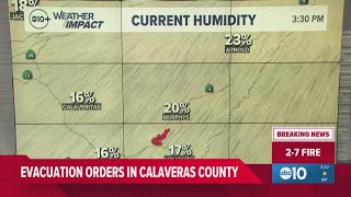 2-7 Fire: Current weather conditions in Northern California