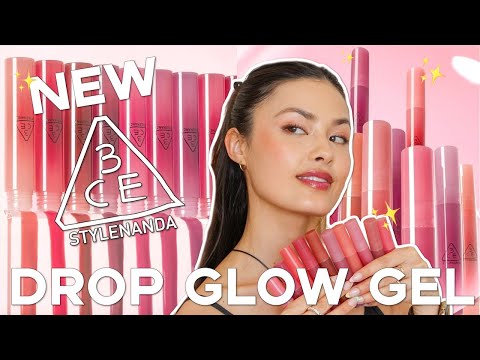 The ✨New✨ 3CE Drop Glow Gel | Swatching ALL 10 + Review!