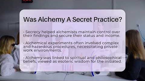 Was Alchemy A Secret Practice? - Science Through Time
