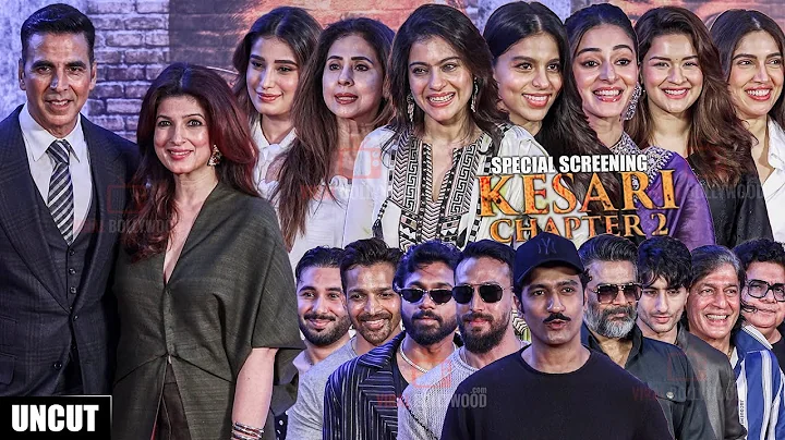 UNEDITED - Kesari Chapter 2 | Grand Premiere | Akshay Kumar, R Madhavan, Kajol, Suhana, Vicky, Tiger