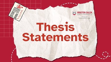 How to Write a Thesis Statement