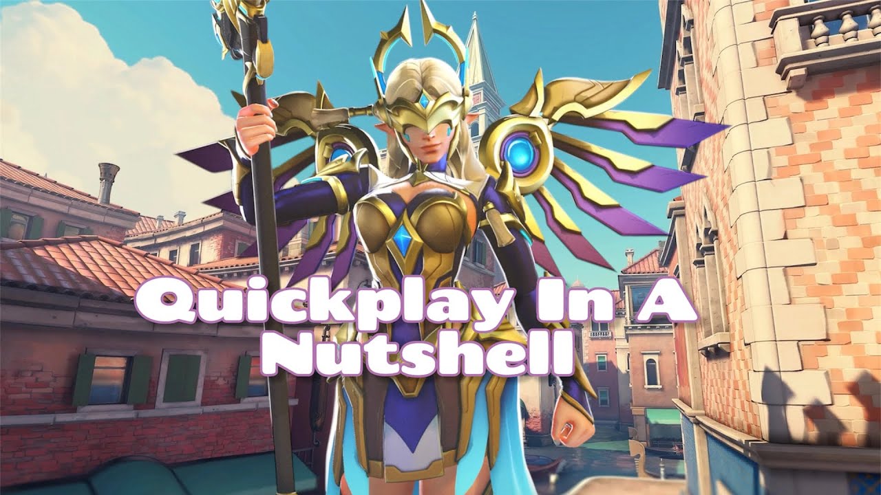 quickplay in a nutshell!😭overwatch 2 ~ mercy gameplay
