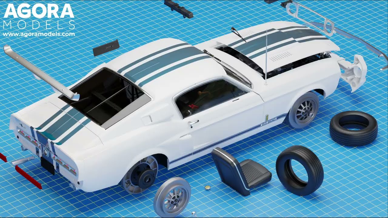 1967 Shelby Mustang 1:8 scale Model Kit - YouTube